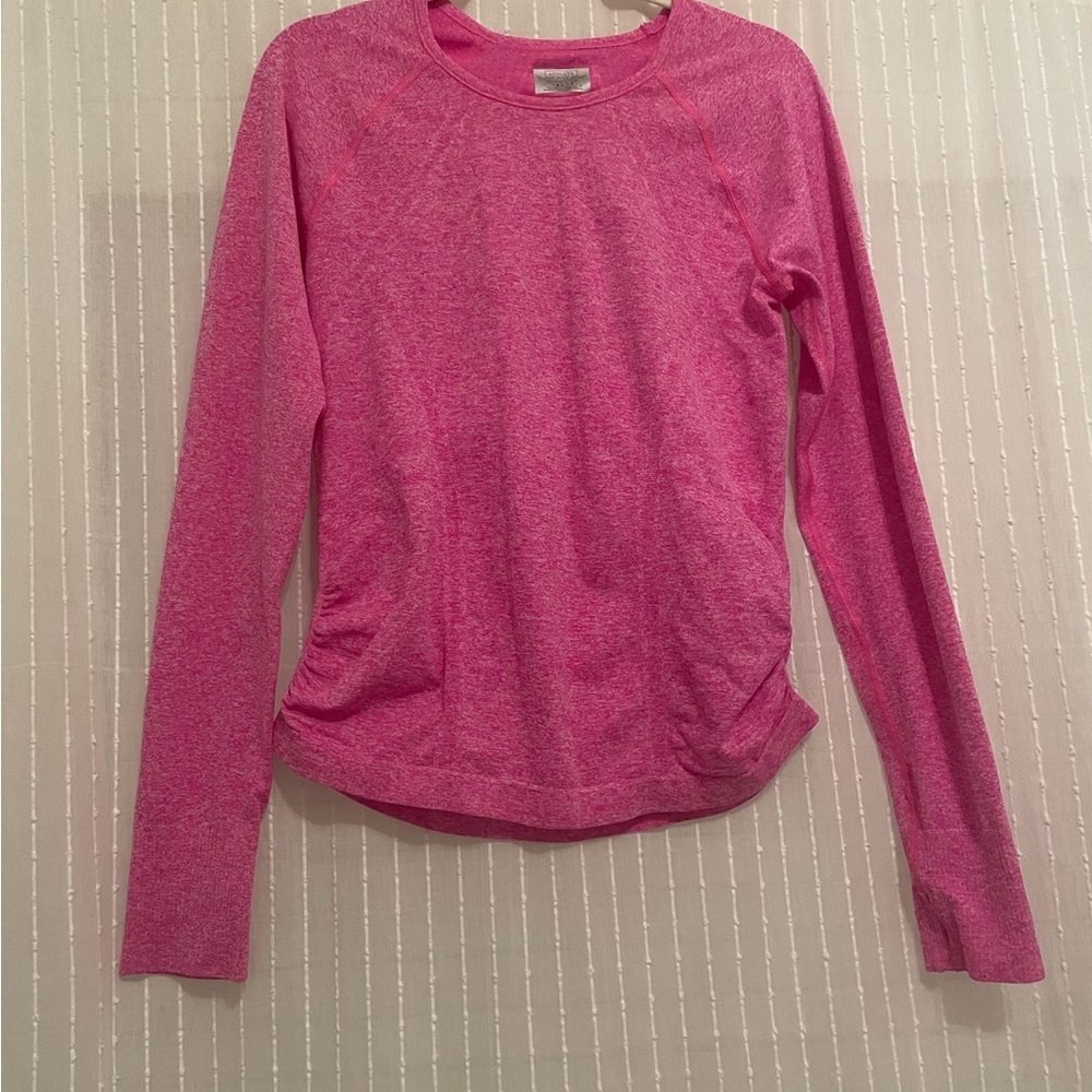 Athleta At Ease long sleeve ruched top